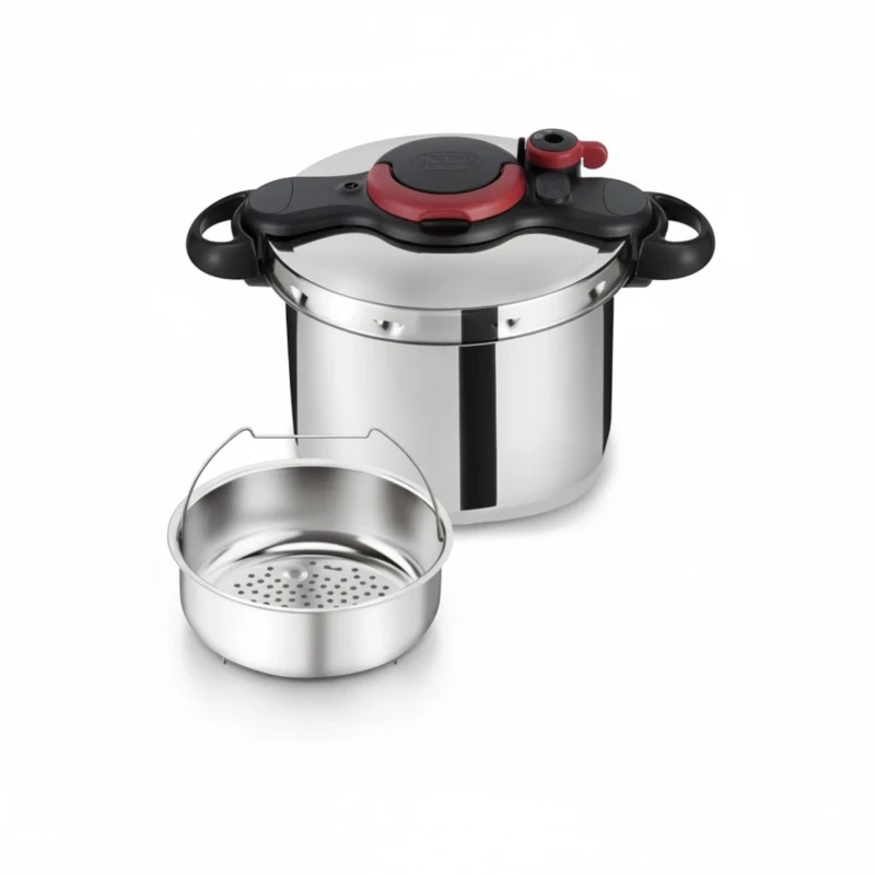 طنجرة ضغط Tefal Clipso – ستانلس ستيل بسعة 7.5 لتر
