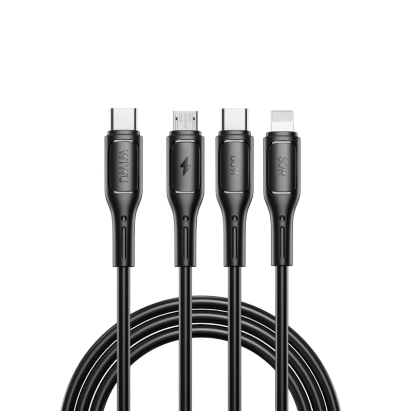 كابل شحن WiWU StarLink Wi-C046E – ثلاثة مخارج