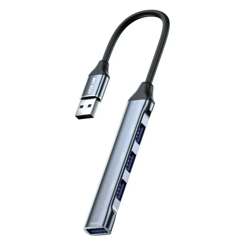 موزع USB-A من Green Lion ‏4 في 1 لتوصيل الملحقات