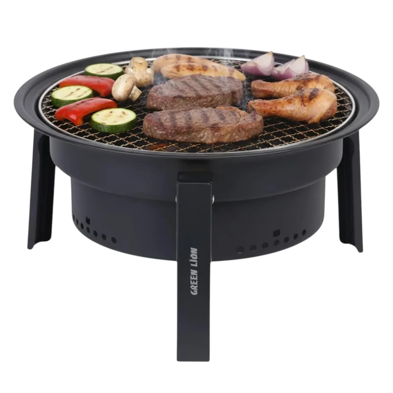 شواية فحم Green Lion Grill Sphere دائرية قابلة للطي