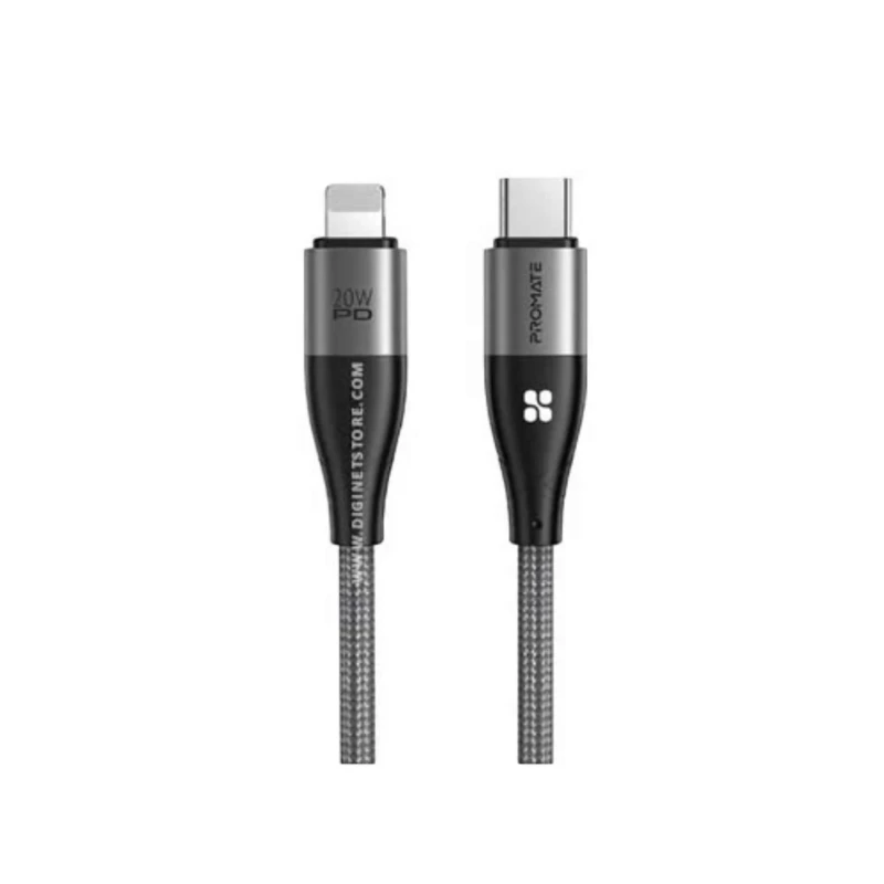 كابل Promate iCord-PD20 – Lightning بقدرة 20 واط