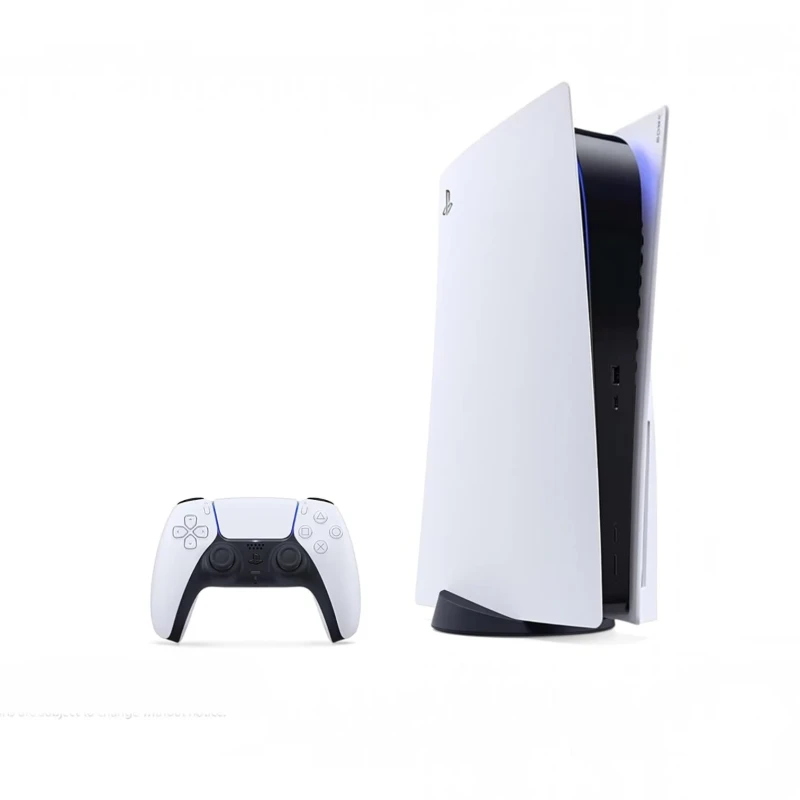 جهاز ألعاب بلايستيشن PS5 – تصميم الجيل الأول مع قارئ أقراص