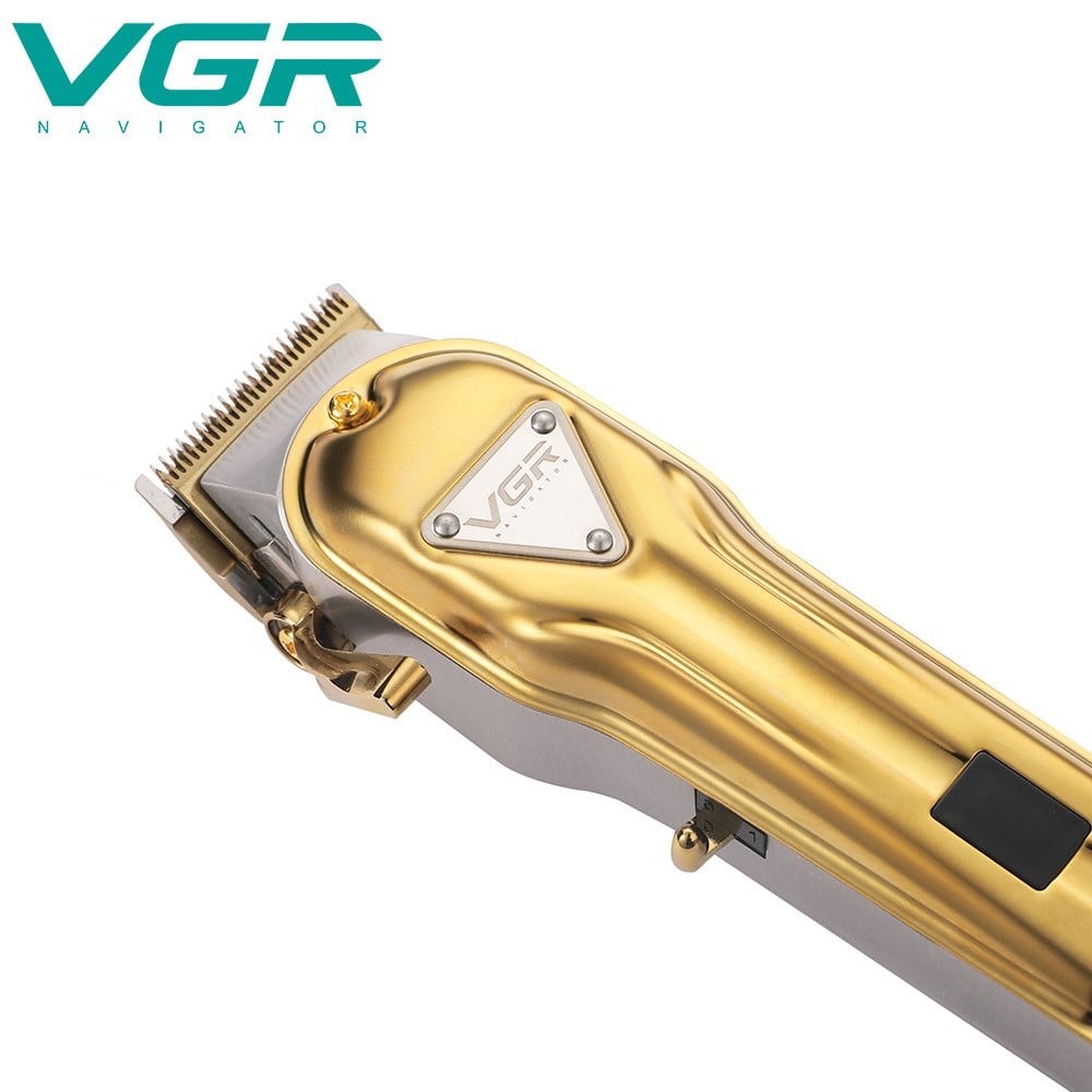 VGR140 Professional Hair Shaver ماكينة حلاقة الشعر الكهربائية VGR140: تصميم معدني احترافي عالي الطاقة .